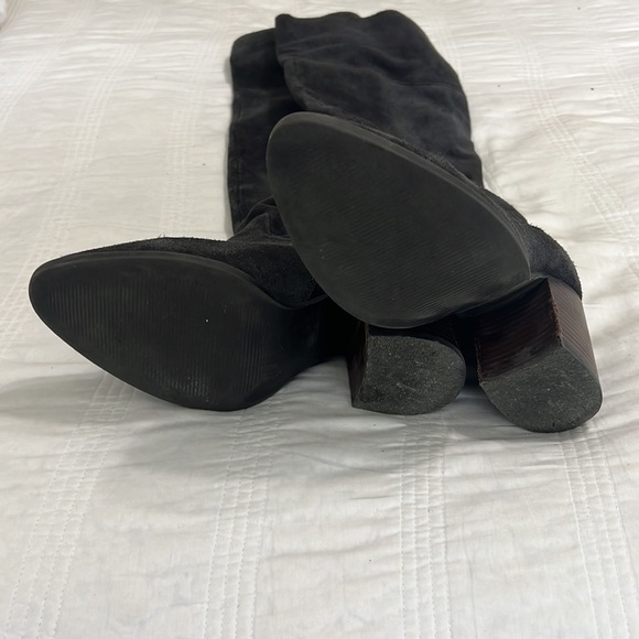 Steve Madden Black Heeled Boots - Picture 3 of 10